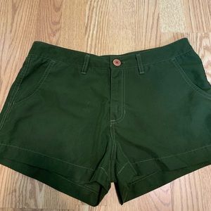 olive green Hurley shorts